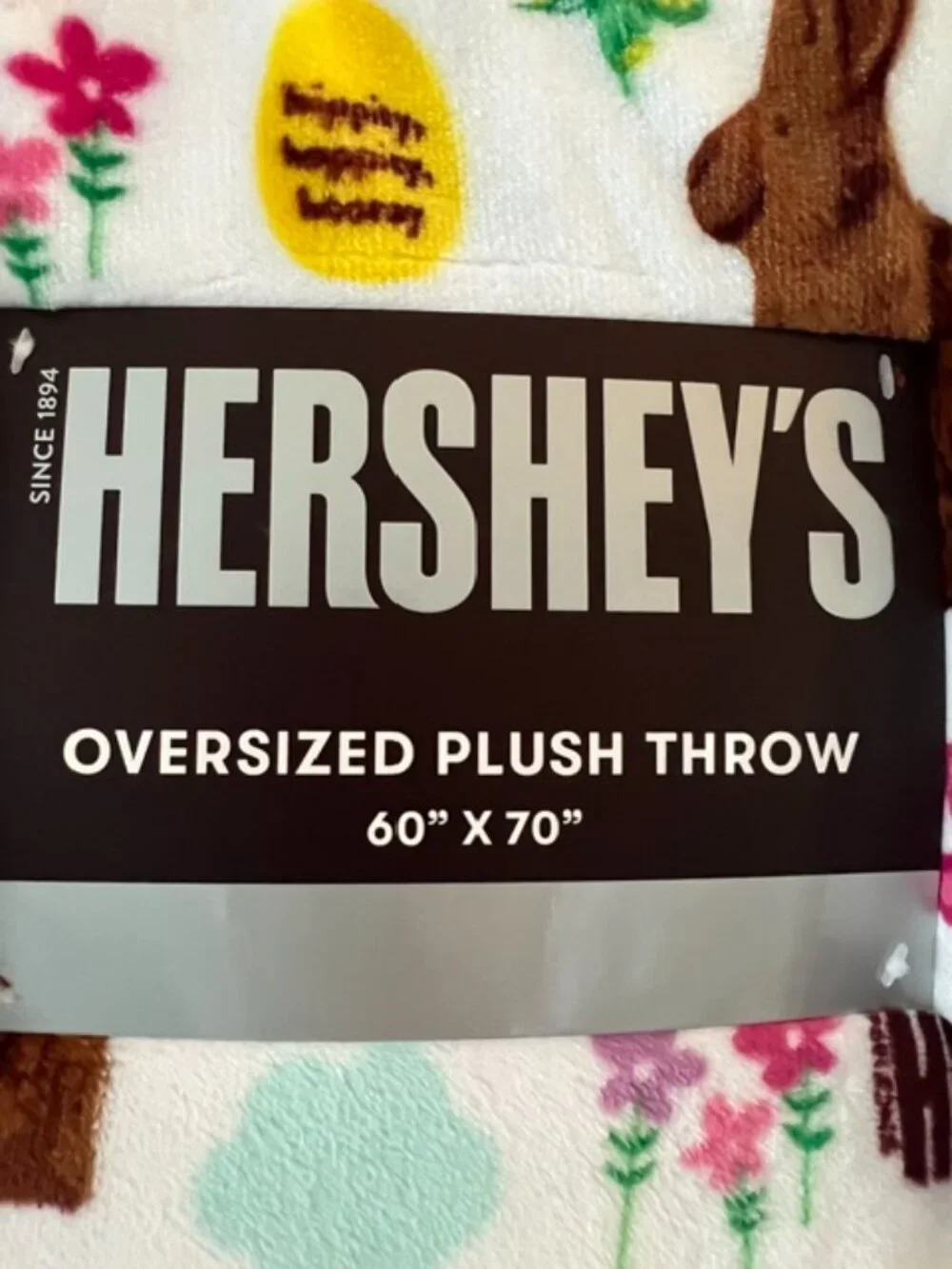 HERSHEY CHOCOLATE BUNNY THROW